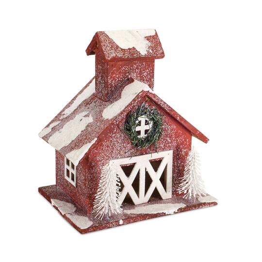 It's A Wonderful Lifestyle 12" Wood Barn by Melrose